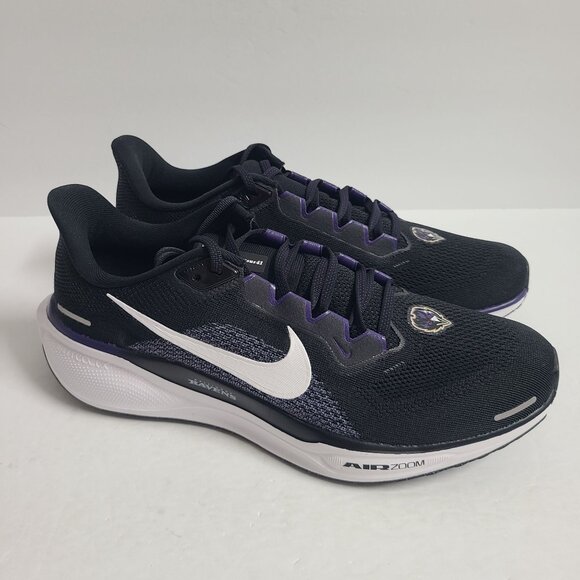 NEW Nike Air Zoom Pegasus 41 Baltimore Ravens Running Shoes FZ5094-001 Size 10 main image 4